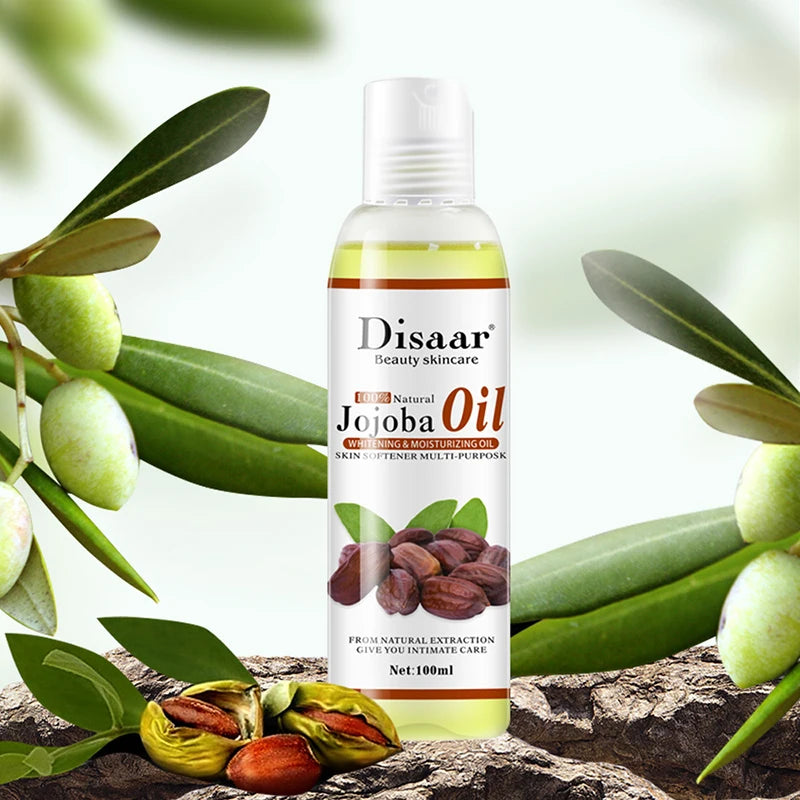 Natural Organic Jojoba Oil Anti Aging Firming Skin Face Oil Moisturizing Relaxing Massage Oil Hair Repair Skin Care Body Oil [SKC]