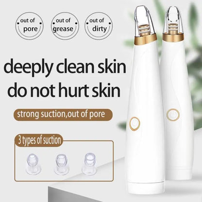 Vacuum Suction Electric Blackhead Remover Face Pimple Extraction Facial Deep Spots Pore Acne Removal Cleaner Skin Care Device [SKC]