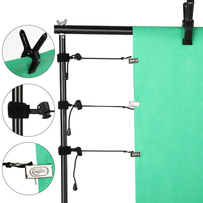 Photography Side Clips Clamps Fixed Backdrop Muslin Green Screen For Background Stand Support Photo Studio Video [PHO]