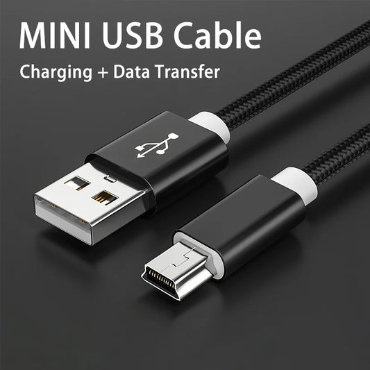 Mini USB Cable Mini USB To USB Fast Data Transfers Charger Cable for MP3 MP4 Player Car DVR GPS Digital Camera HDD Cord [CAR]