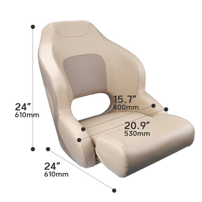 Boat Accessories Marine Folding Seat Boat Fishing Pro Casting Deck Seat Boat Bike Butt Chair [MRN]