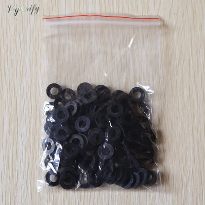 Nylon Washer for Drum Screw Drum Lug 100pc 50pc White Black Color Nylon Flat Wahser M6*13mmlength*3mm Thickness Heavy Product [SPT]