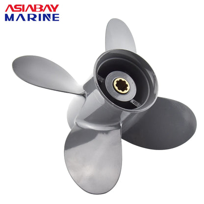 Outboard Propeller For Honda 8hp 9.9hp 10hp 15hp 20hp 9 1/4*10 Boat Motor 4 Blade Aluminum Screw 8 Spline Marine Engine Part [MRN]