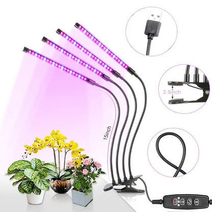 Full Spectrum LED Grow Light DC 5V USB Phyto Lamps Desktop Plant Growth Lamp For Indoor Flower VEG Seedling Succulent Fitolampy [GAR]