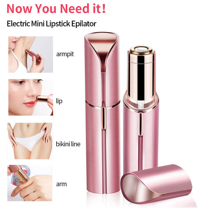 Electric Eyebrow Trimmer Mini Eye Brow Epilator Facial Lipstick Shape Hair Removal Portable Women Painless Razor Shaver Tool [HAI]