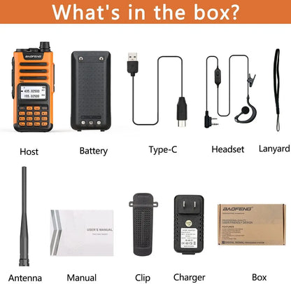 BaoFeng UV-13 PRO V2 V1 Walkie Talkie M-13 Pro Dual Band 999 Channels Type-C  Long Range UV-5R Transceiver Ham CB Two Way Radio [TEL]