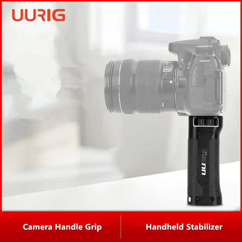 UURig Mobile Camera Handle Grip Handheld Stabilizer with 1/4 Inch Screw for Smartphone DSLR Sports Camera Video Light Vlog [PHO]