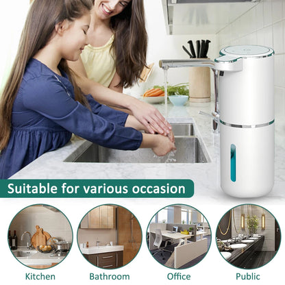 Xiaomi 380ML Automatic Foam Soap Dispenser Bathroom Smart Washing Hand Machine With USB Charging White High Quality ABS Material [DSP]