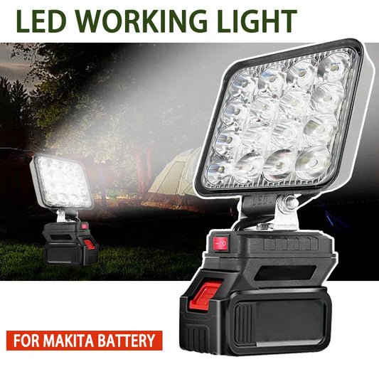 Led Light For Makita Battery 4In Portable Spotlights Cordless Outdoor Work Fishing Handheld Emergency Tool Light [BAT]