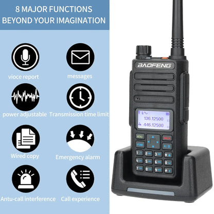 Baofeng DR 1801 Walkie Talkie DMR Radio Dual Band Dual Time Slot Digital Radio DMR 1801 Tier I & II Portable Two Way Radio [TEL]