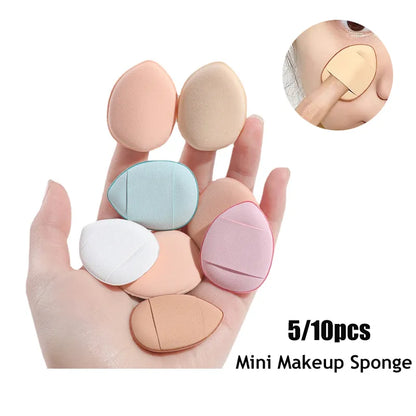 Mini Size Finger Puff Makeup Sponge Set, Face Concealer Foundation, Puff Detail, Professional Cosmetic Pad, Makeup Tool [CSM]