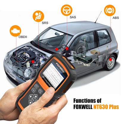 Foxwell NT630 Plus OBD2 Scanner  Engine Code Reader ABS SRS AirBag Reset ODB 2 Scanner Car Diagnostic Tool [CAR]