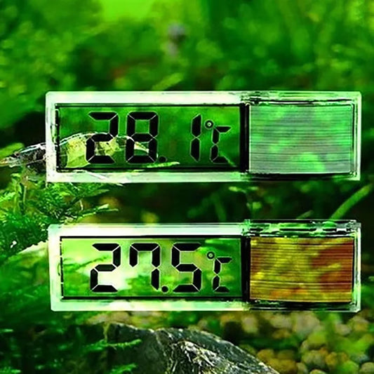 Aquarium Thermometer Electronic LCD Digital Fish Tank Temperature Measurement Fish Tank Temp Meter Aquarium Accessories [MTR]