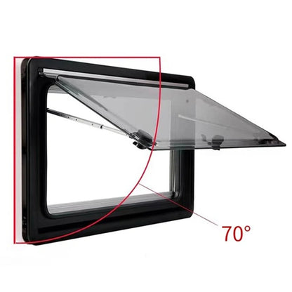 RV modified windows, RV trailers, RV window modification accessories, double-layer acrylic glass with insect-proof net [CAM]