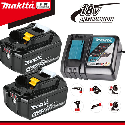 100% Genuine Makita 6Ah/5Ah/3Ah for Makita 18V Battery BL1840 BL1830B BL1850B BL1850 BL1860 BL1815 Replacement Lithium Battery [BAT]