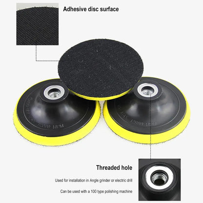 Car Polishing Waxing Pad Car Detailing Sandpaper Abrasive Polisher Drill Adapter Angle Grinder Grinding Wheel Car Repair Tool [CAR] [DTL]