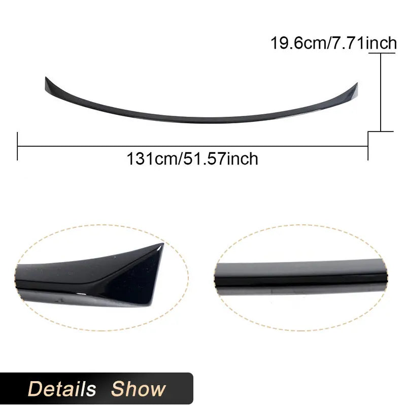 ABS Gloss Black Car Rear Trunk Middle Spoiler Wings For BMW X5 G05 LCI M Sport 2024 Auto Rear Boot Lid Wing Lip Body Kits [BDK]