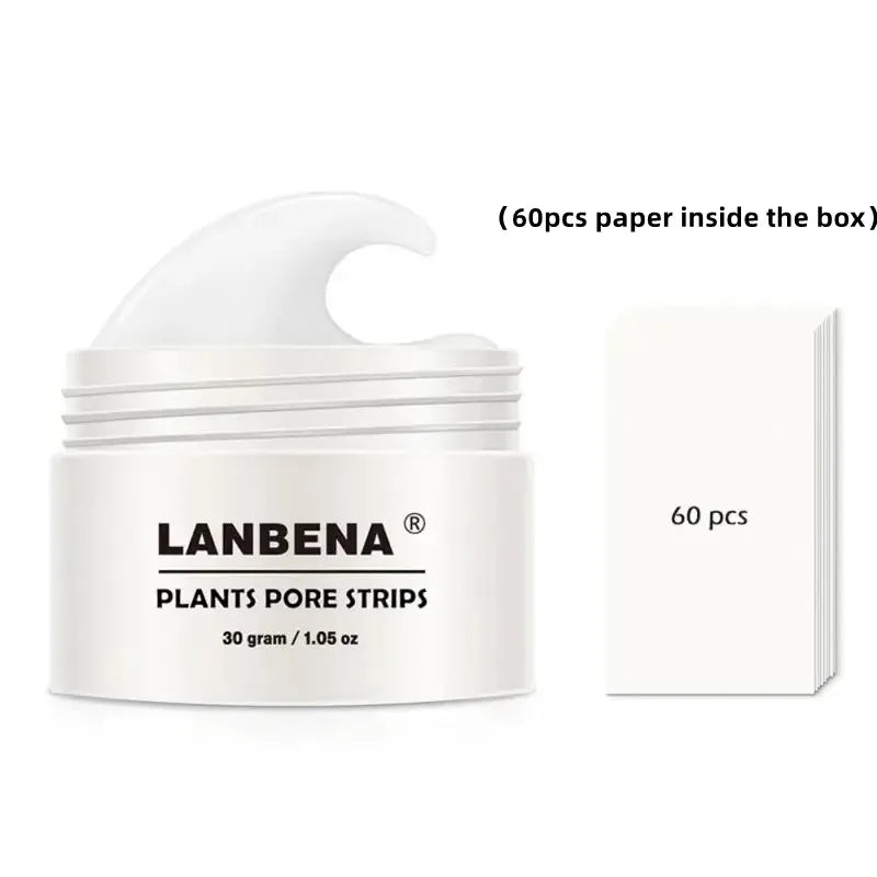 LANBENA Blackhead Remover Cream Paper Plant Pore Strips Nose Acne Cleansing Black Dots Peel Off Mud Mask Treatments Skin Care [SKC]