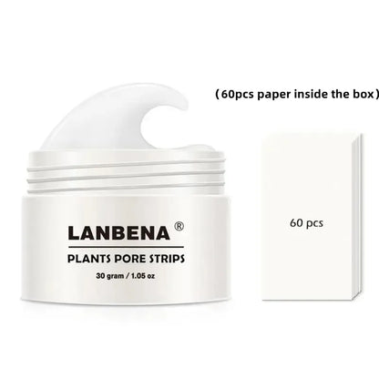 LANBENA Blackhead Remover Cream Paper Plant Pore Strips Nose Acne Cleansing Black Dots Peel Off Mud Mask Treatments Skin Care [SKC]