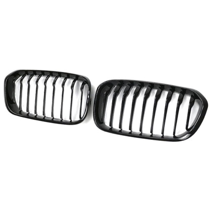 Front Bumper Racing Radiator Mesh Grill For BMW 1 Series F20 F21 Facelift 2015-2019 Year Gloss Matte Black M Color Carbon Print [BDK]