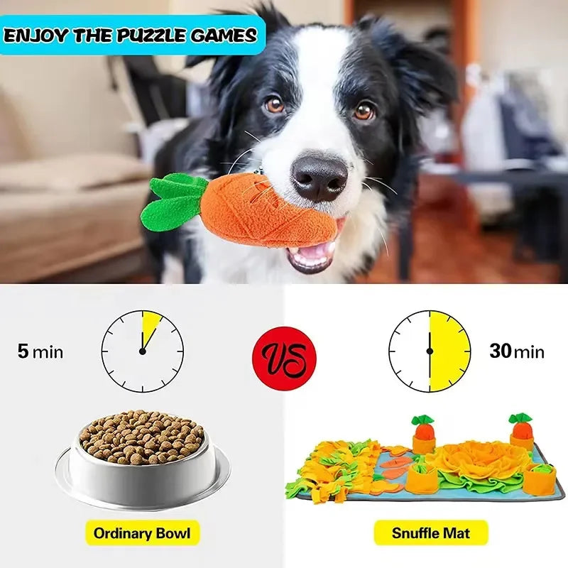 Large Pet Foraging Mat Interactive Dog Toy Sniff and Treat Mat for Dogs Promote Stimulation Suitable for All Breeds Dog Mat [PET]