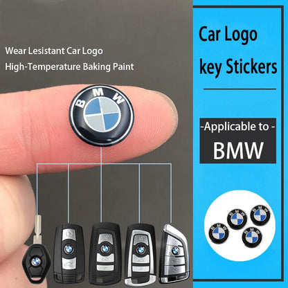 11/14mm Car Remote Key Fob Emblem Badge Radio button Sticker For BMW M Performance E46 E49 F30 F80 E36 E46 E93 E92 F34 F31 Z4 X7 [BDK]