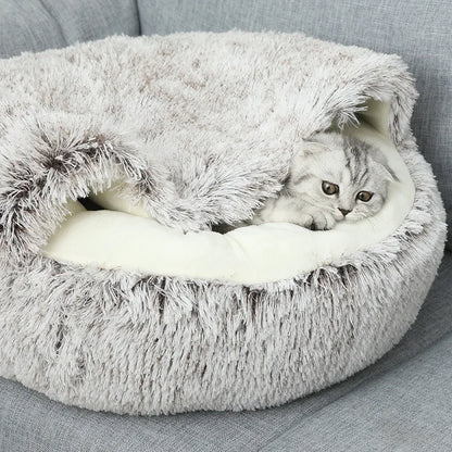 Spring 2 In 1 Cat Bed Round Pet Bed House Dog Bed Sleeping Bag Sofa Cushion Nest For Small Dogs Cats Kitten  dog house [PET]