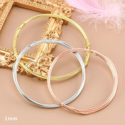 Nail Art Decorations Copper Wire Plating Copper Wire Nail Art DIY Tool Gold Silver 3D Nail Tips Nail Jewelry Manicure Decoration [BEU]