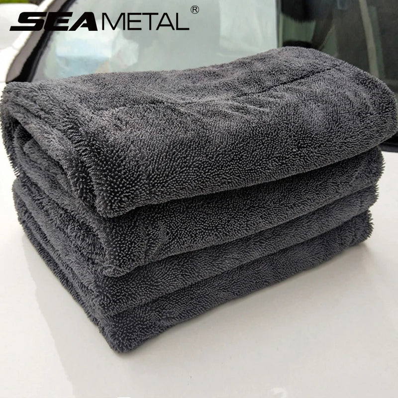 Car Wash Towel 1200GSM Double Sided Towel Car Detailing Twisted Braid Cloth Super Absorbent Rag for Car Home Washing Accessories [CAR] [DTL]