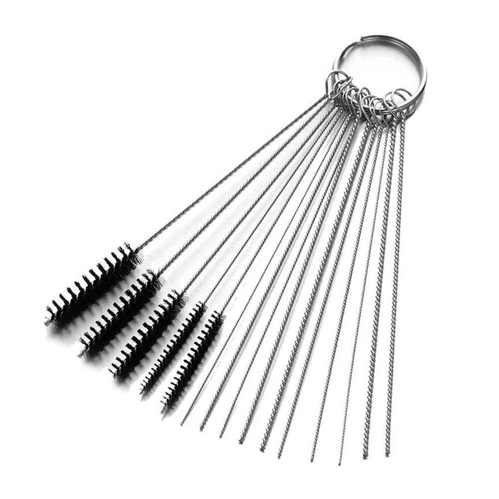 Carburetor Carbon Dirt Jet Remove Cleaning Needles Brushes Cleaner Tools for Automobile Motorcycle ATV Welder Carb Chainsaw [TOL]