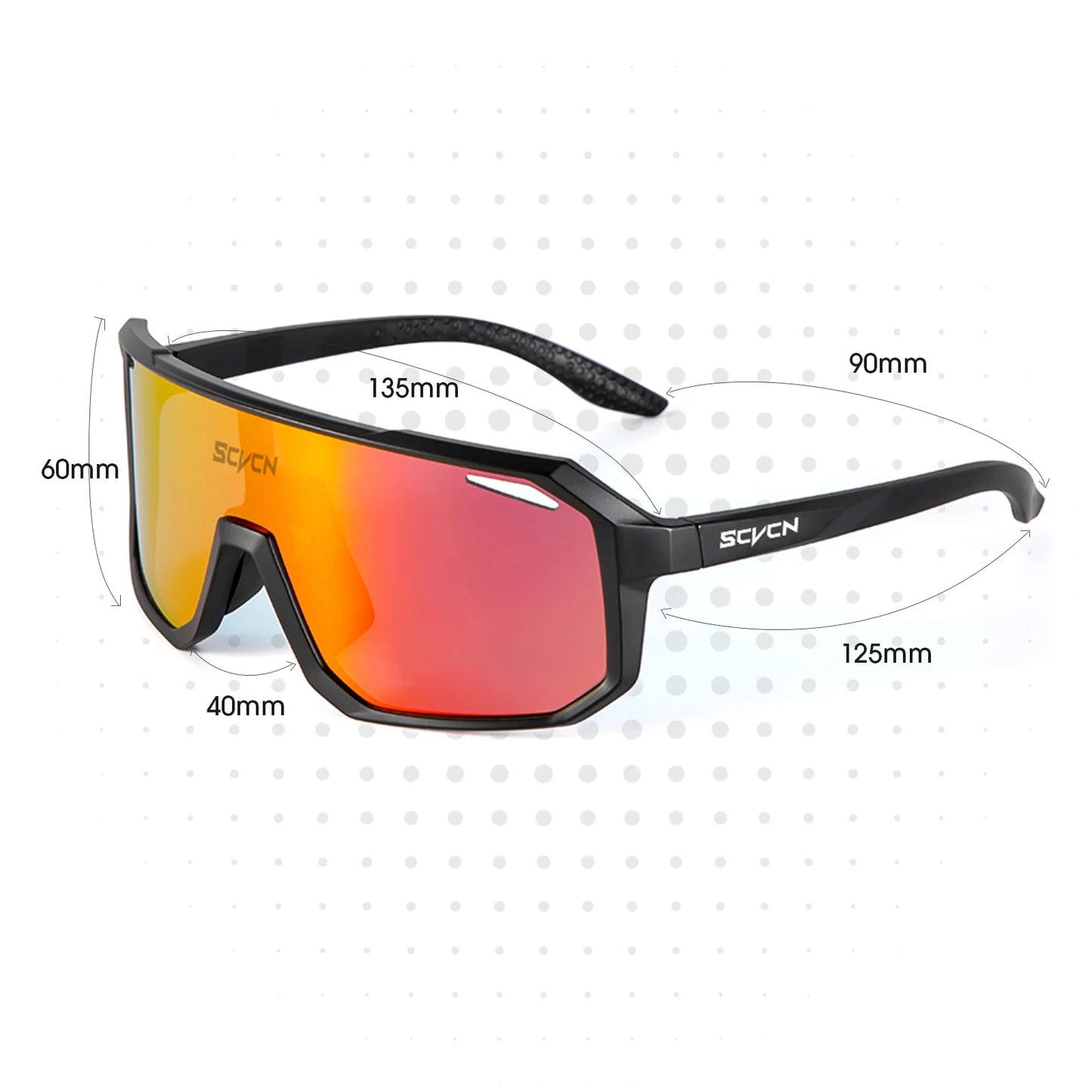 SCVCN Cycling Glasses Bike Sunglasses Men UV400 Eyewear Sports MTB Outdoor Goggles Bicycle Women Sunglasses Multi Color Riding [CYC]