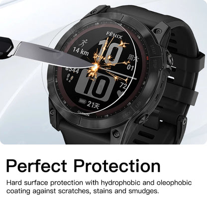 9H Premium Tempered Glass For Garmin Fenix 7 7S 7X 6 6S 6X Pro 5 5s Smart Watch Clear HD Screen Protector Film Accessories [SWH]