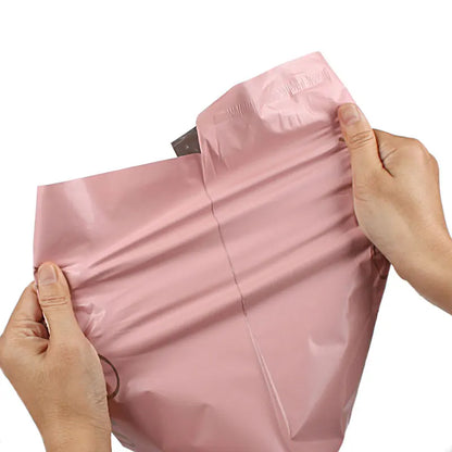 INPLUSTOP Pink Poly Express Mailing Pouch THANK YOU Clothing Opaque Courier Parcel Bag Envelope Logistics Storage Bags [OFF]