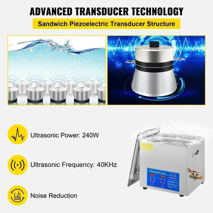 Ultrasonic Cleaner 2L 3L 6L 10L 15L 22L 30L Digital Timer Stainless Steel Bath Jewelry Glasses Watch Cleaning Machine [HAP]