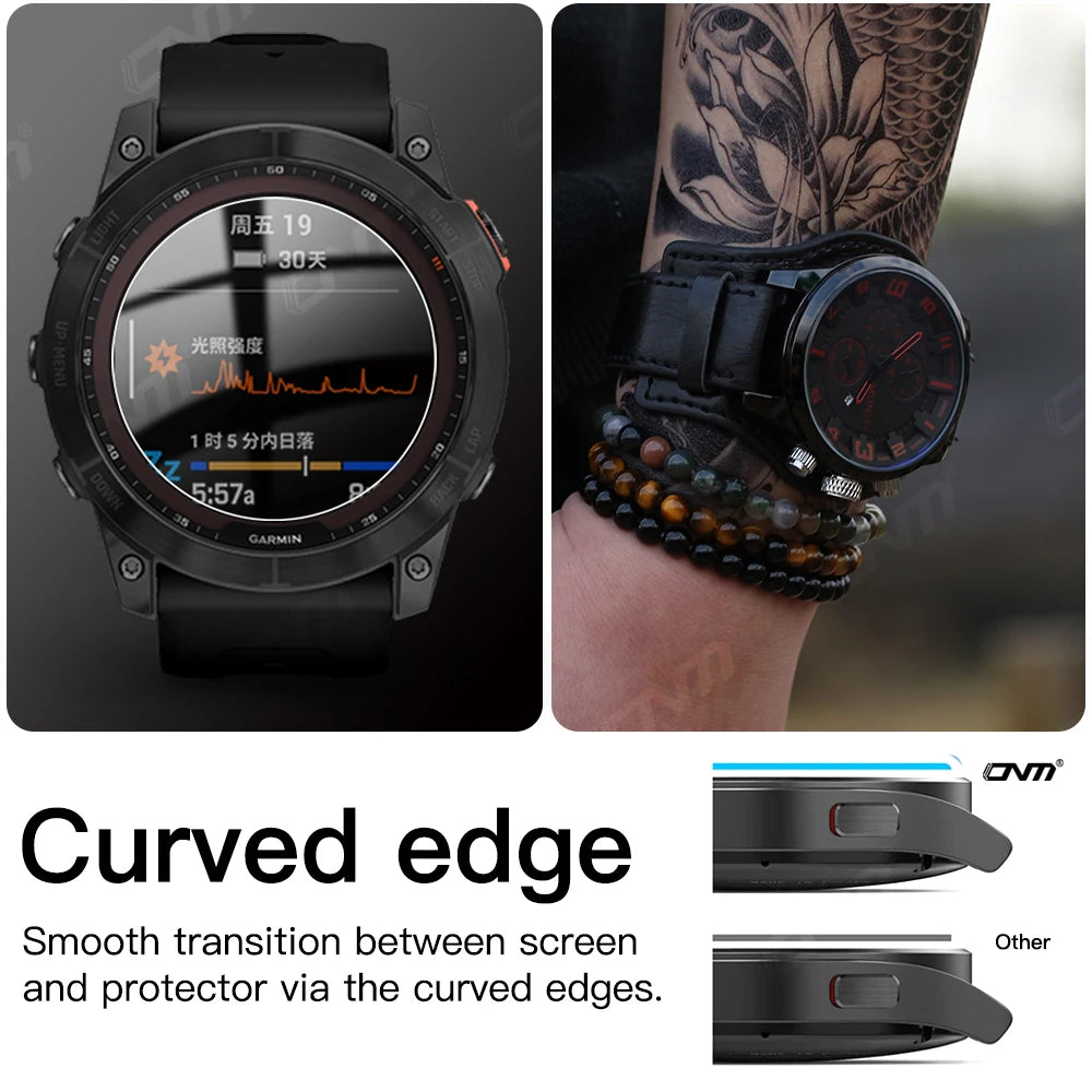 9H Premium Tempered Glass For Garmin Fenix 7 7S 7X 6 6S 6X Pro 5 5s Smart Watch Clear HD Screen Protector Film Accessories [SWH]