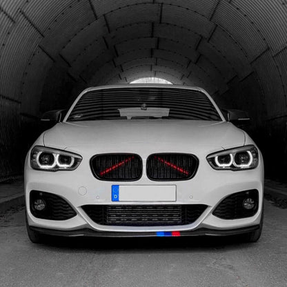 Front Kidney Grille Cover Frame Trim Strips For BMW F30 F31 F32 F33 F20 F21 F22 F23 F44 F45 1 2 3 4 Series M Sport Style Sticker [BDK]