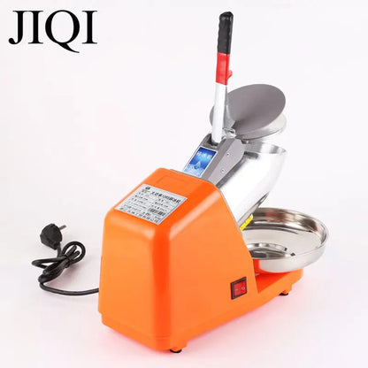 85KG/H Electric Ice Crusher Thickness adjustable 110V 220V Smoothie Shaver Slush Ice Block Breaking grinder Home Restaurant Bar [HAP]