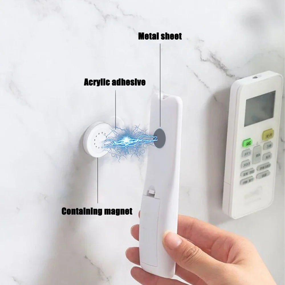 20/2Pcs Magnetic Hook Multi-Purpose Wall Mount Anti-Lost Magnet Holder Hook Fridge Sticker Remote Control Storage Organizer Hook [MAG]