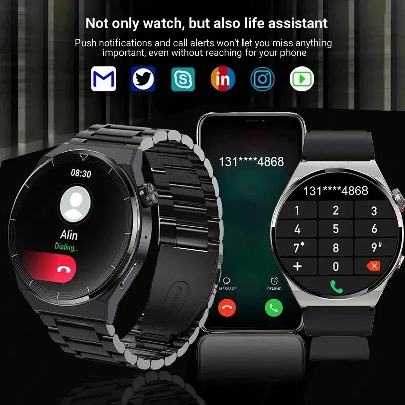 For Men Women Smart Watch 2024 New Bluetooth Call Full Touch Amoled Diy Dails Sport Waterproof SmartWatch Pk Gt3 Pro Watch Gt4 [SWH]