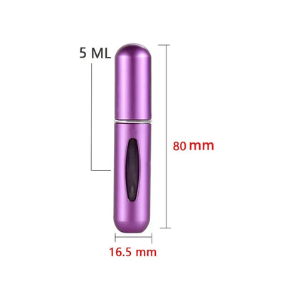 Refillable Mini Perfume Bottle Portable Cosmetic Bottle Spray Bottle Atomizer Spray Container Travel Refillable Bottles 5ml [CSM]