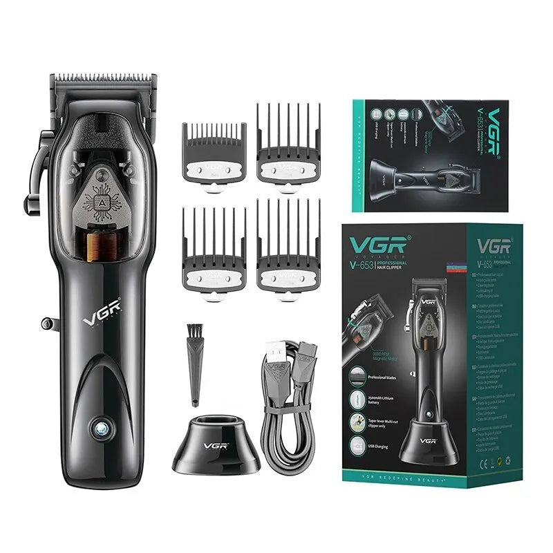 VGR Hair Clipper Professional Hair Cutting Machine Cordless Hair Trimmer Electric Barber Haircut Trimmer for Men V 653 [HAI]