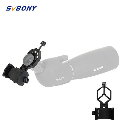 SVBONY Universal Cell Phone Adapter Mount Support Eyepiece Diameter 25-48mm for Binocular Monocular Spotting Scope Telescope [SPT]