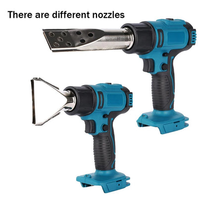 Heat gun 2500W Cordless Electric Heat Gun 0-550℃Temp Adjustab Heating Equipment Hot Air Machine Compatible for Makita 18Vbattery [TOL]