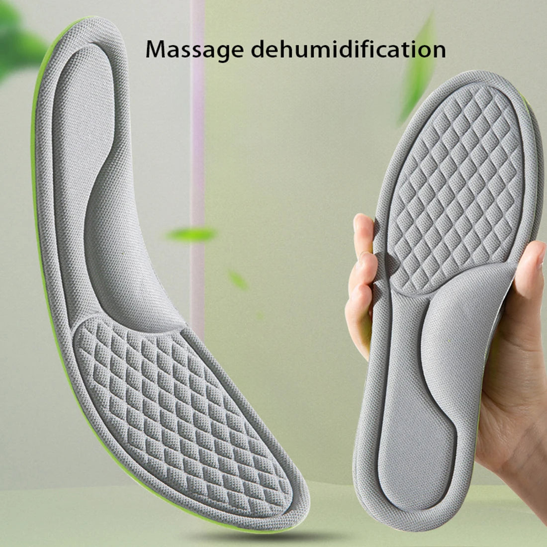 Unisex Memory Foam Orthopedic Insoles Deodorizing Insole For Shoes Sports Absorbs Sweat Soft Antibacterial Shoe Accessories [SHO]