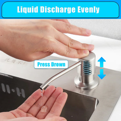 500ML Kitchen Liquid Pump Soap Dispenser  for The Kitchen Soap Dispenser Black Sink Soap Bottle Kitchen Tool Bottle Accessories [DSP]