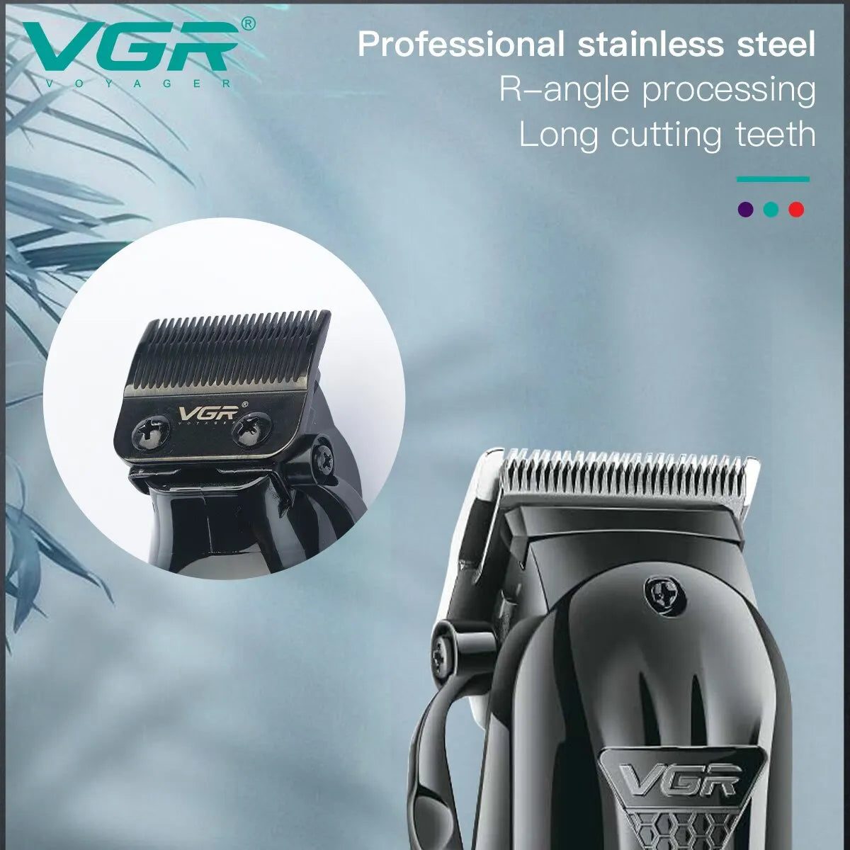 VGR Hair Clipper Professional Hair Cutting Machine Hair Trimmer Adjustable Cordless Rechargeable V 282 [HAI]