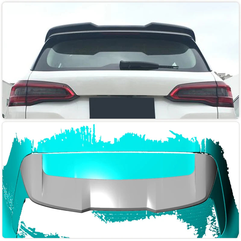 Rear Roof Spoiler Wing for BMW X5 G05 M Sport Utility 4-Door 2019-2022 Car Rear Trunk Roof Boot Lip Wing Spoiler Carbon Fiber [BDK]