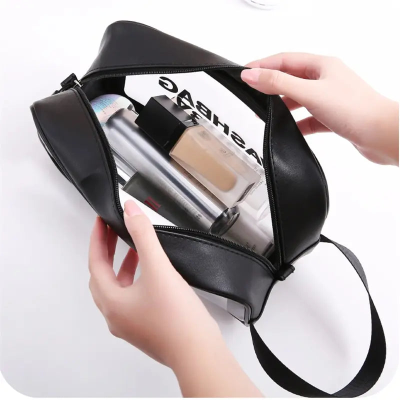 Portable Travel Wash Bag Female Transparent Waterproof Makeup Storage Pouch Large Capacity Cosmetic Organizer Beauty Women Case [CSM]