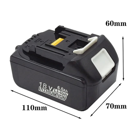 Original BL1860 18V 6000mAh 6.0 Ah Rechargeable Battery With charger for Makita 18V Battery LXT BL1860B BL1860 BL1850 DHP482 [BAT]