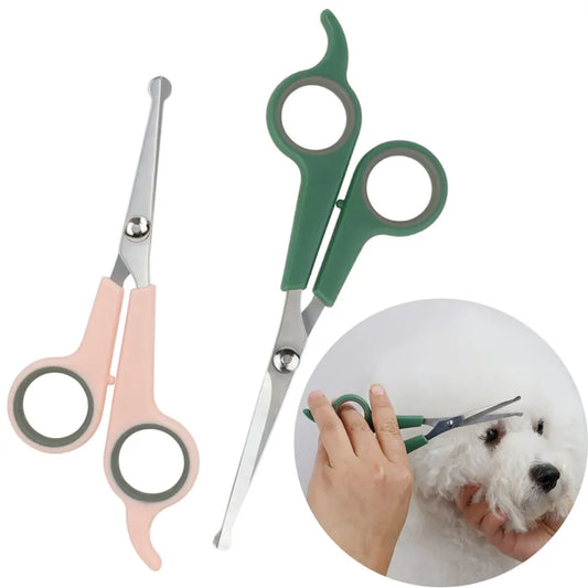 Professional Dogs Hair Scissor Stainless Steel Scissors with Round Tip Pets Cat Dog Durable Safety Hair Dog Grooming Accessories [PET]